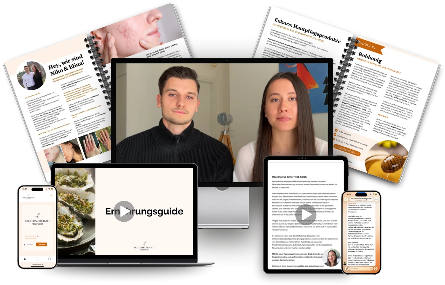 Health & Balance Konzept: Kursplattform, Auswertung und Ernährungsguide